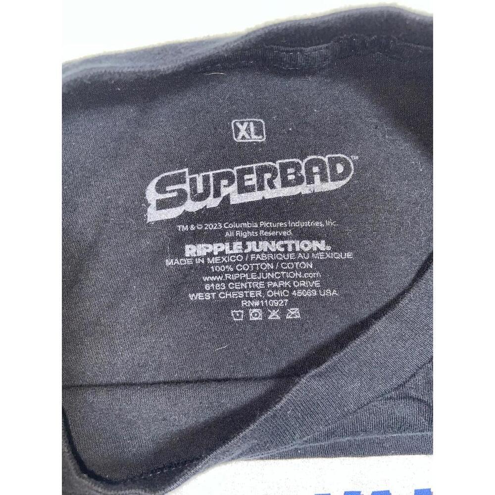 Ripple Junction Super Bad McLovin Shirt Size XL Black Short Sleeve Tee Comedy - Picture 3 of 8